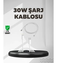 Yüksek Saflıkta Bakır Çekirdekli 30W Hızlı Şarj Kablosu