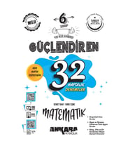 kitabın başkenti ankara yayıncılık 2025-2026 Müfredat Ankara Yayıncılık 6. Sınıf Güçlendiren 32 Haftalık Matematik Kazanım Denemeleri (Çok Renkli)