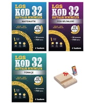 LGS 8. Sınıf Kod32 Haftalık Denemeler Matematik Fen ve Türkçe 3lü Set