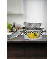 Lexroo Lemon Emaye Kızartma Tenceresi 22 cm