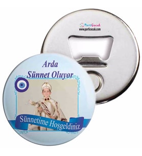 Sünnet Parti Süsü Mavi Nazar Boncuklu Açacaklı Magnet