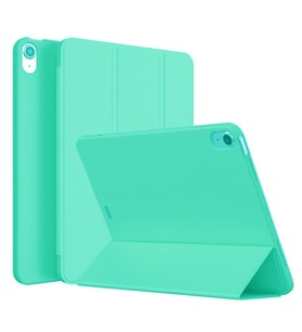 Apple iPad Air 11inç M2/M3 2025-2024 Kılıf Arkası Silikon Smart Case (Yeşil)