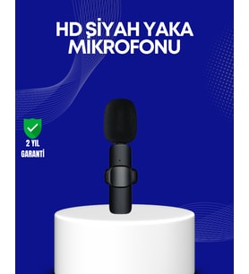 Lightning Girişli 2’Li Kablosuz Yaka Mikrofonu Çift Kişilik Kayıt - Lisinya