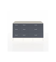 Kronos Konsol 9 Çekmeceli  176x59x99 Çam-Aytaşı/Antrasit
