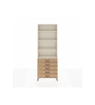 Arges Dolap 4 Raflı 5 Çekmeceli 88x30x243 Aytaşı-Çam