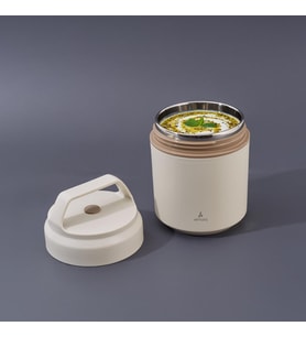 ARYILDIZ BENTO YUVARLAK LUNCH BOX YEMEK TERMOSU BEJ 420ML
