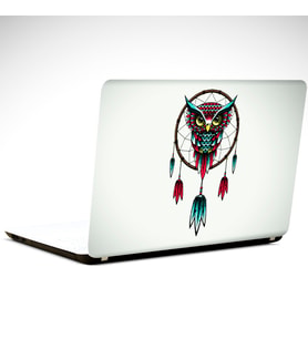 Otantik Baykuş Laptop Sticker 13 İnch (34X24CM)