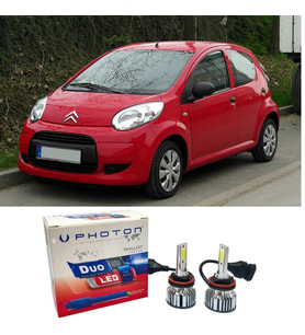 Citroen C1 Led Xenon Uzun + Kısa Far Ampulü H4 Duo Yeni Seri Beyaz