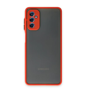Samsung Galaxy M52 5g Kılıf Montreal Silikon Kapak - Kırmızı