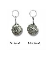 Marcus Aurelius Figürlü Roma Antik Para Anahtarlık – Çift Taraflı – 1 Adet – Unisex Aksesuar