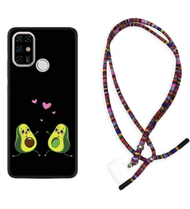 Casper E30 F20 X20 Kılıf Boyun Asklı Rasta Silikon Aşık Avokadolar 1642