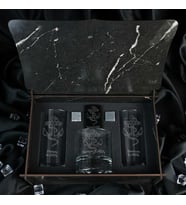 Çapa Figürlü Kişiye Özel Rakı, Çakmak ve Taşlı Viski Kadehi Seti