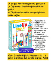 Premium Eğitici Zeka Geliştirici Renk Geometrik Şekil Öğretici Çocuk Bul Sırala Öğren Eğlenceli Oyun