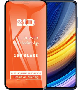 Poco X3 Pro Ekran Koruyucu 21d Tam Kaplayan Kırılmaz Cam Kavisli
