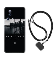 Xiaomi Mi 13 Lite Kılıf Silikon Boyun Askılı İpli Desenli Silikon New York 1612