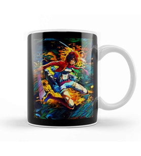Shingeki No Kyojin Colorful Aura Kupa Bardak Porselen