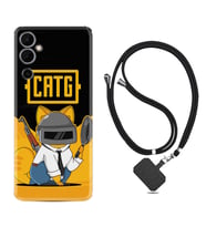 Tecno Pova Neo 2 Kılıf Silikon Boyun Askılı İpli Desenli Silikon Cat G 1677