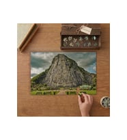 Buda Dağı Budist Tapınağı Tasarımı 240 parça Ahşap Puzzle Ahşap Kutuda MP09231