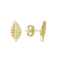 14 Ayar Altın Yaprak Küpe 1,14 gr