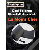 Volkswagen Golf 5-6 Uyumlu Oto Direksiyon Kılıfı Siyah Dikiş Estetik Görünüm Yüksek Kalite