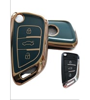 Bmw Tipli KD Keydiy NB29 Uyumlu Kumanda Anahtar Kılıfı Oto Anahtarlık Gri Gold