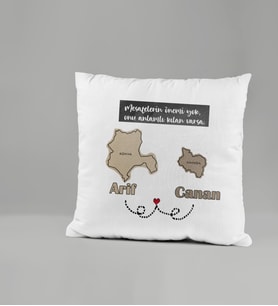Mesafelerin Önemi Yok Hediyelik Yastık