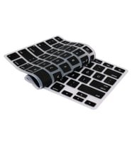 Apple Magic Keyboard 1 Klavye Koruyucu US İngillizce Türkçe Baskı Silikon (Siyah)