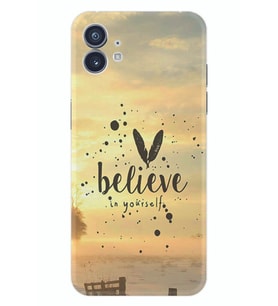 Nothing Phone 2 Kılıf Desenli Silikon Belive in Yourself 1316