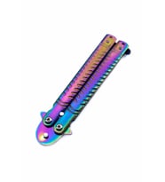 - K-807 Rainbow Renkli Kelebek Çakı - 21 Cm