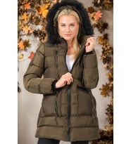 Z6763 DEWBERRY BAYAN KABAN-DÜZ HAKİ