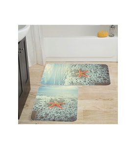 Eliana Home Baskılı 2'li Banyo Paspas Takımı RVG5003