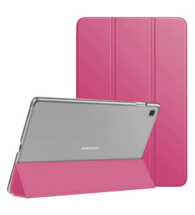 Microsonic Samsung Galaxy Tab A7 Lite T225 Kılıf Slim Translucent Back Smart Cover Pembe
