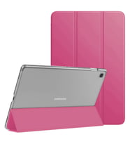 Microsonic Samsung Galaxy Tab A7 Lite T225 Kılıf Slim Translucent Back Smart Cover Pembe