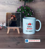 İngilizce Öğretmeni Fotoğraflı Dekoratif Taş, Kupa Bardak Beyaz Hediye Öğretmenler Günü Hediyesi (Model 1)
