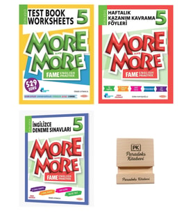 Kurmay 5. Sınıf More and More Test Book KKF ve İngilizce Deneme Sınavları 3lü Set + Telefon Standı