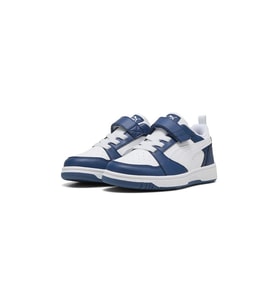Puma Rebound V6 Lo Ac+Ps 397419 Çocuk Spor Ayakkabı Beyaz Saks Mavi