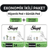 Sleepy Natural Ultra Ped Normal 24 Adet + Uzun Günlük Ped 40 Adet