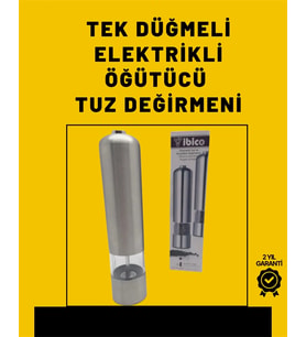 Pil İle Çalışan Elektrikli Baharat Öğütme Cihazı Ergonomik Şeffaf Gövde