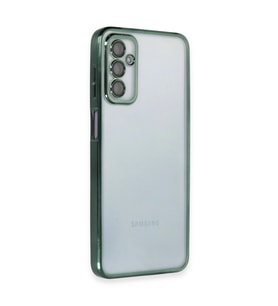 Samsung Galaxy M23 Kılıf Kamera Korumalı Lensli Silikon - Yeşil