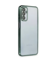 Samsung Galaxy M23 Kılıf Kamera Korumalı Lensli Silikon - Yeşil