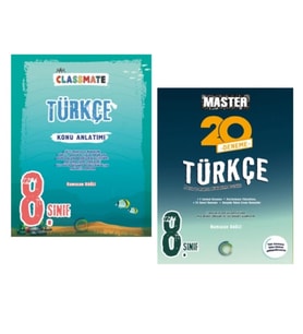 OKYANUS YAYINCILIK 8. Sınıf Classmate Türkçe Konu Anlatımı + Master 20 Denemesi (2 Kitap)