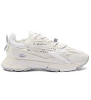 Lacoste L003 Neo Tech 125 1 Sma Mens Leather Sneaker Hakiki Deri Erkek Günlük Spor Ayakkabı Krem