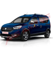 Dacia Dokker Krom Cam Çıtası Tk 2013 Üzeri 2Prç Paslanmaz Çelik