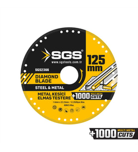 SGS VAKUMLU ELMAS MULTI-METAL KESİCİ 125 MM SGS2366