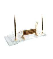KRİSTAL TASARIM VİP MASA İSİMLİK ÖZEL HEDİYE OFİS MASA İSİMLİĞİ (Gold)
