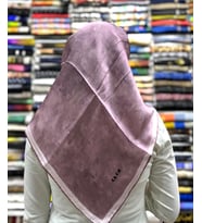 Bulut Desen Saf İpek Eşarp - Sura - (Nostalji Serisi) - 7208701 (Pembe)