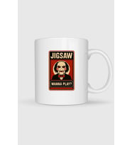 Jigsaw Wanna Play Tasarımlı Kupa Bardak