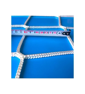 2,50 x 19 Metre Güvenlik Filesi-Kanca-Halat-KALINLIK 6 MM-göz 10 cm- MERDİVEN BALKON Koruma Filesi (Beyaz)