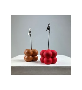 Bubble Not Tutucu 2'li Set ( Terracota - Kırmızı )