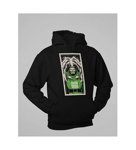 Marvel Karakter Baskılı Unisex Oversize Doctor Doom Hoodie